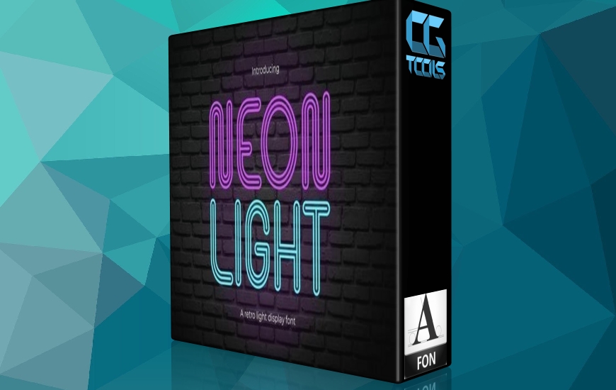 فونت Neon Light - Retro Neon Font 63RA9KB